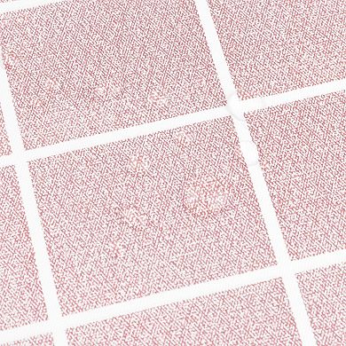 Rectangle Checkered Disposable Plastic Waterproof Table Covers 6 Pcs, 54" X 71"