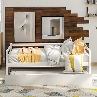 Merax Twin Size Daybed With Trundle