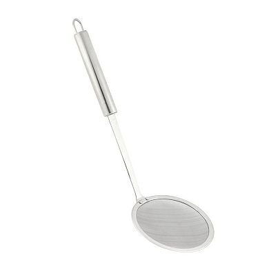 Home Kitchen Stainless Steel Fine Wire Kitchen Gadgets Mesh Strainer Skimmer Ladle 3.9" Diameter