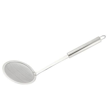 Home Kitchen Stainless Steel Fine Wire Kitchen Gadgets Mesh Strainer Skimmer Ladle 3.9" Diameter