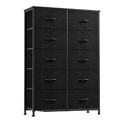 Homcom 7-drawer Dresser Storage Tower Cabinet Organizer Unit, Easy Pull  Fabric Bins With Metal Frame For Bedroom, Closets, Gray : Target