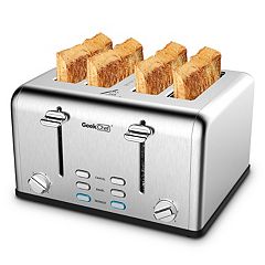 BLACK+DECKERE 4-Slice Toaster with Extra Wide Slots and 6 Shade Settings