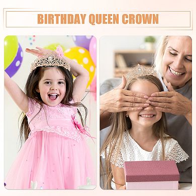 1 Set Birthday Tiara Crown Birthday Party Queen Tiara For Girl
