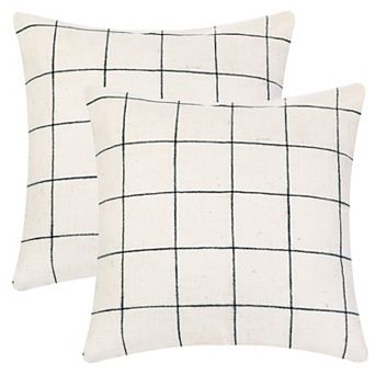 Linen Decorative Modern Sofa Home Bedroom Throw Pillow Case 2 pc