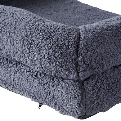 Happy Hounds Millie Sofa Style Sherpa Dog Bed