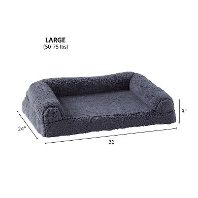 Happy Hounds Millie Sofa Style Sherpa Dog Bed