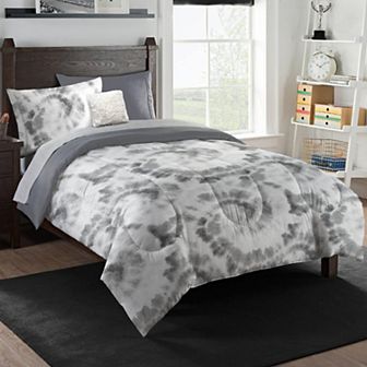 Luxuriant Home Subtle Shibori Bed in a Bag Set with Decorative Pillow