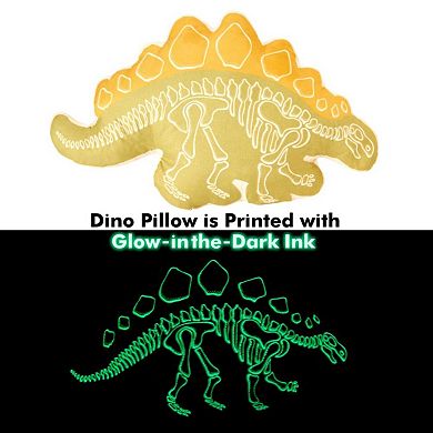 Luxuriant Home Kids Dino Discovery Bed in a Bag Set with Decorative Pillow