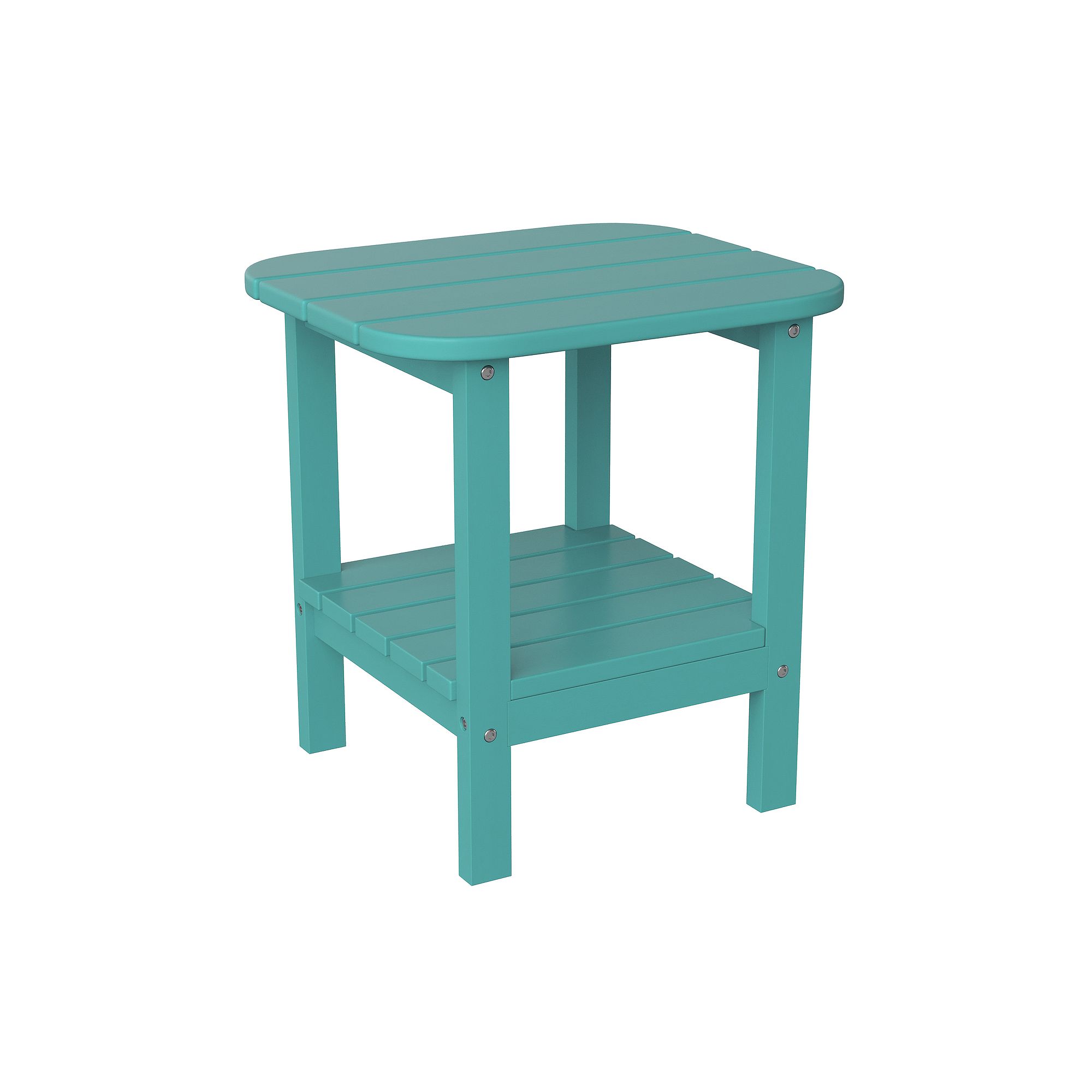 Flash Furniture Newport 2-Tier Adirondack Side Table, Blue