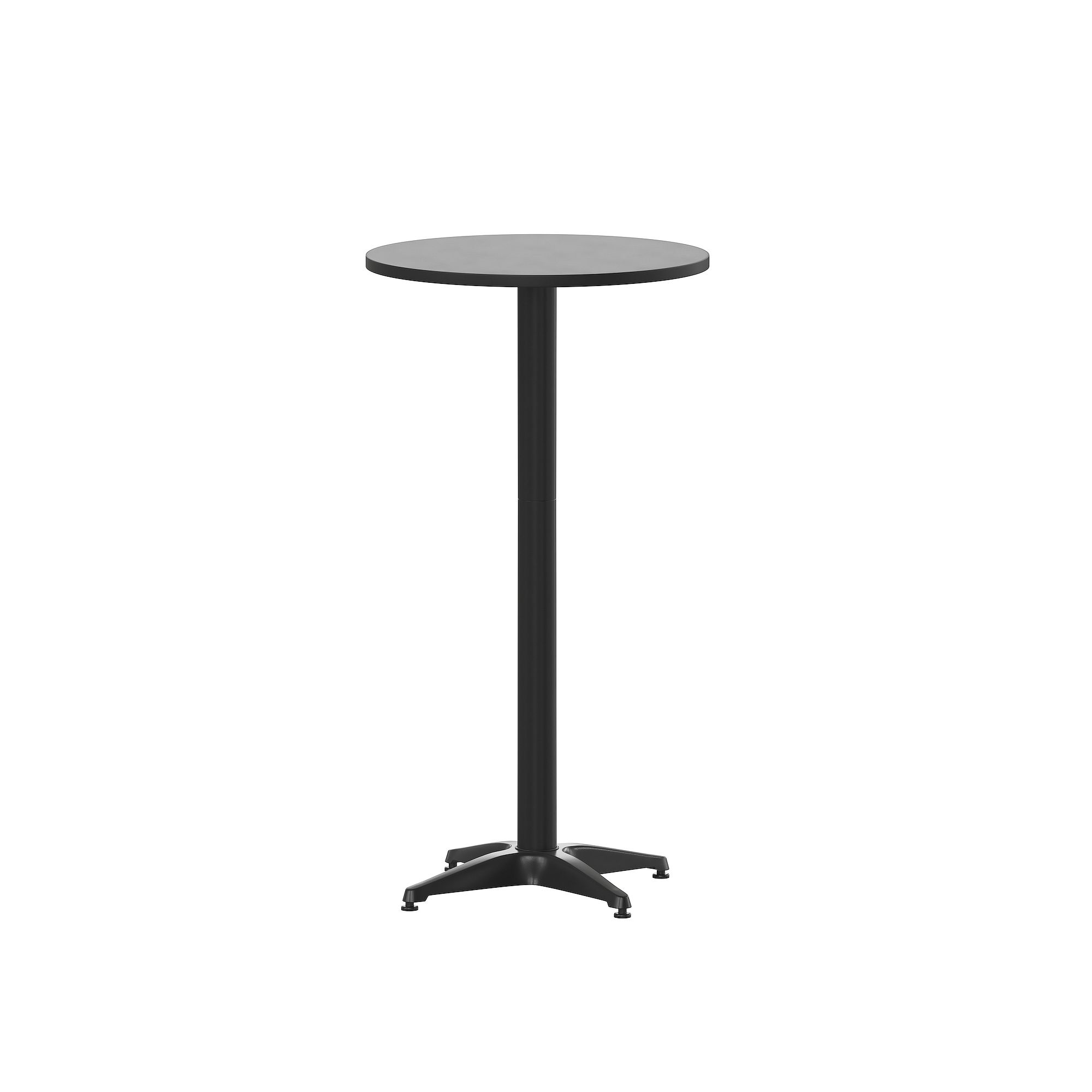 Flash Furniture Mellie 23.25 Black Round Metal Indoor-Outdoor Table