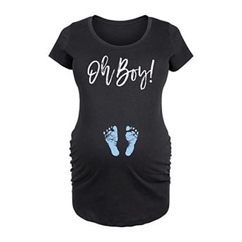 Maternity Oh Boy Graphic Tee