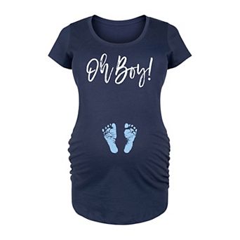 Maternity Oh Boy Graphic Tee
