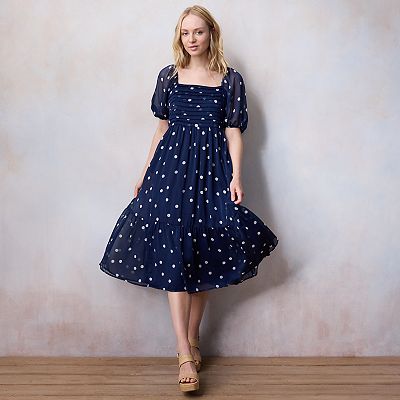 cute midi dress for women The Polkadot Midi Dress - White and Black, Medium | Hazel and Olive