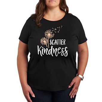 Plus Size Scatter Kindness Graphic Tee