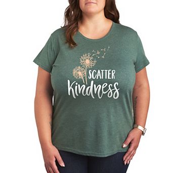Plus Size Scatter Kindness Graphic Tee