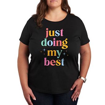 Plus Size Just Doing My Best Graphic Tee