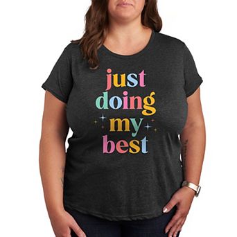Plus Size Just Doing My Best Graphic Tee
