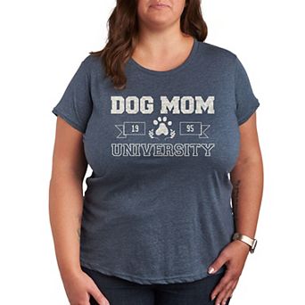 Plus Size Dog Mom University Graphic Tee