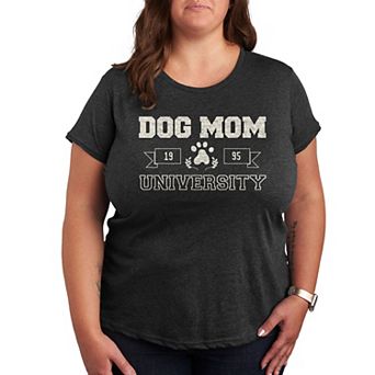 Plus Size Dog Mom University Graphic Tee