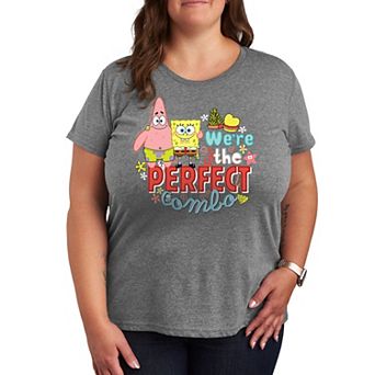 Plus Size SpongeBob Squarepants We're The Perfect Couple Graphic Tee