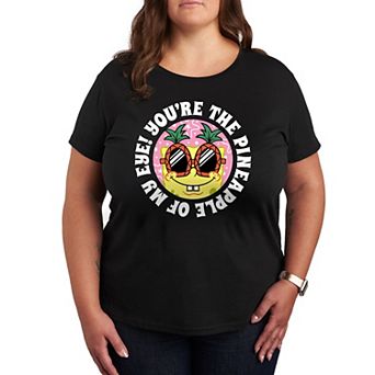 Plus Size SpongeBob Squarepants Pineapple Of My Eye Graphic Tee