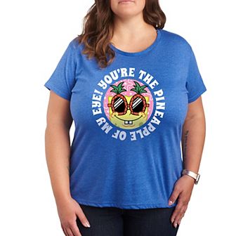 Plus Size SpongeBob Squarepants Pineapple Of My Eye Graphic Tee