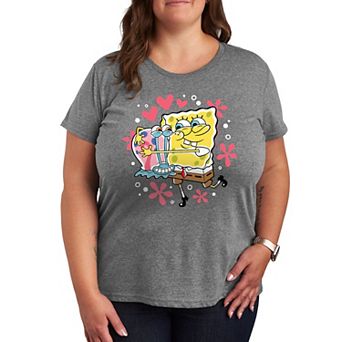 Plus Size SpongeBob Squarepants Gary Hug Graphic Tee