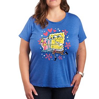 Plus Size SpongeBob Squarepants Gary Hug Graphic Tee