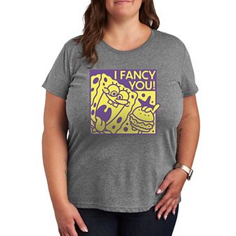 Plus Size Nickelodeon SpongeBob Squarepants I Fancy You Graphic Tee