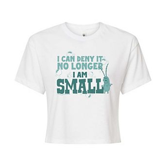 Juniors' SpongeBob SquarePants Plankton I Am Small Cropped Tee