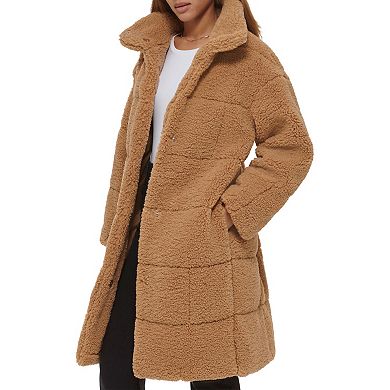 Women's Levi's® Long Quilted Sherpa Coat