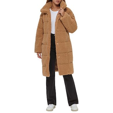 Women's Levi's® Long Quilted Sherpa Coat