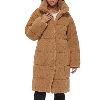 Women's Levi's® Long Quilted Sherpa Coat