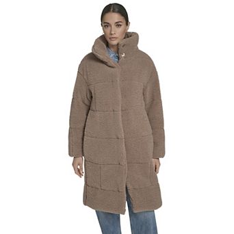 Women's Levi's® Long Quilted Sherpa Coat