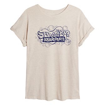 Juniors' SpongeBob SquarePants Plankton Bubble Oversized Tee