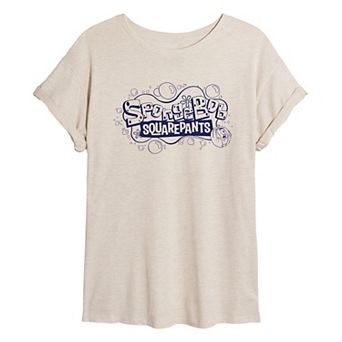 Juniors' SpongeBob SquarePants Plankton Bubble Oversized Tee