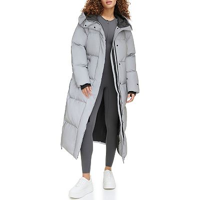 Women s Levi s Long Hooded Midweight Puffer Parka Coat