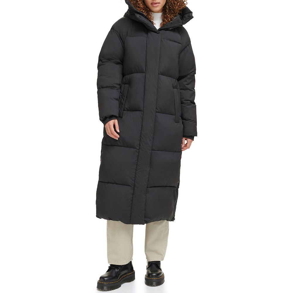 Women's Levi's® Long Hooded Midweight Puffer Parka Coat