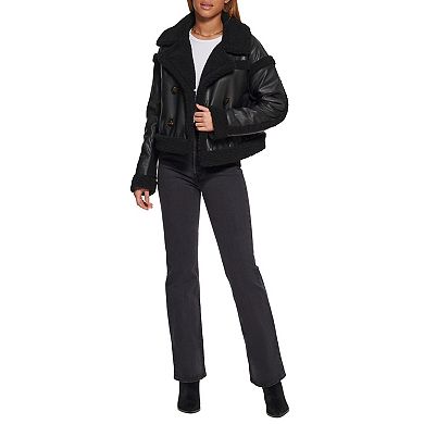 Women's Levi's® Faux Leather Sherpa Lined Moto Jacket