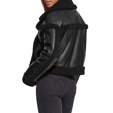 Women's Levi's® Faux Leather Sherpa Lined Moto Jacket