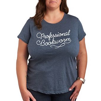 Plus Professional Bookworm Graphic Tee