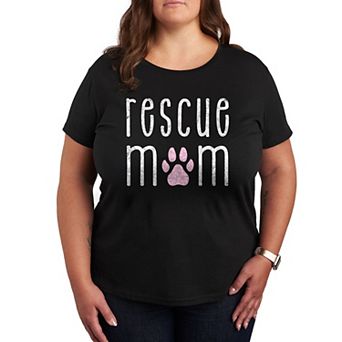 Plus Rescue Mom Graphic Tee