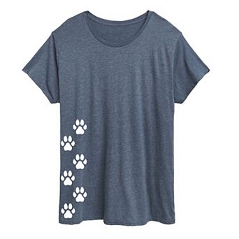 Plus Vertical Pawprints Graphic Tee