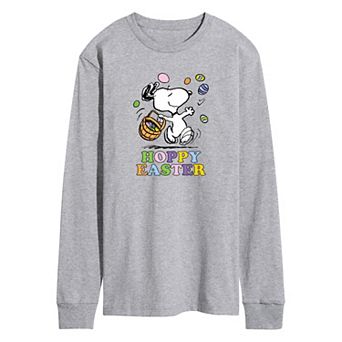 Men's Peanuts Hoppy Easter Long Sleeve Graphic Tee