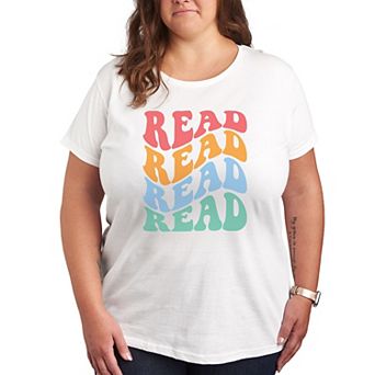Plus Read Retro Stacked Graphic Tee