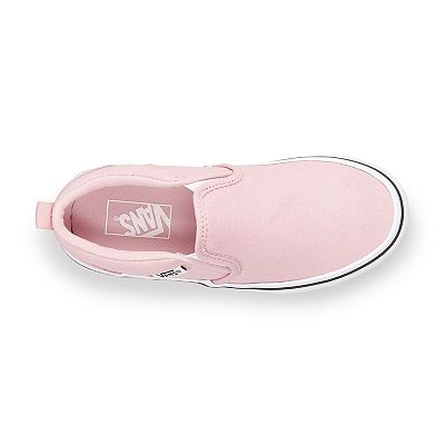 Vans Asher Girls Slip On Shoes Girl s Size 6 Pink Blush