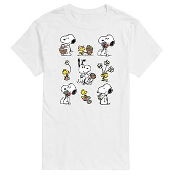 Men's Peanuts Snoopy Woodstock Spring Graphic Tee