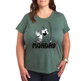 Plus Peanuts Lucy Monday Graphic Tee