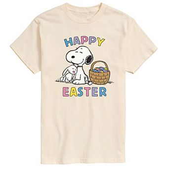 Men's Peanuts Snoopy And Bunny Graphic Tee