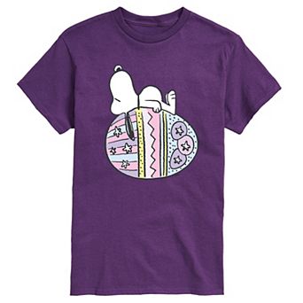 Men's Peanuts Snoopy Easter Egg Graphic Tee